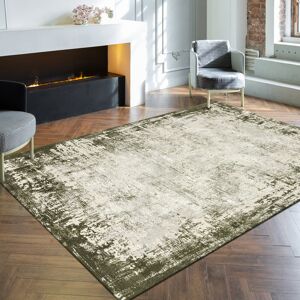 Rio Abrienne Soft Shiny Border Green/Grey Rug Green Rectangle 120 x 170cm Rio Abrienne Soft Shiny Border Green/Grey Rug Green Rectangle 120 x 170cm
