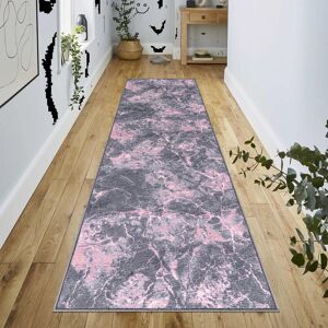 Metro Non Slip Large Living Room Rugs Modern Area Rug Hallway Runner Rug Kitchen Floor Mat Pink Runner 80 x 300cm Metro Non Slip Large Living Room Rugs Modern Area Rug Hallway Runner Rug Kitchen Floor Mat Pink Runner 80 x 300cm