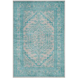 Latitude Vive Stromsburg Medallion Power Loom Light Grey/Teal Rug Light Grey/Teal Rectangle 183 x 274 cm Latitude Vive Stromsburg Medallion Power Loom Light Grey/Teal Rug Light Grey/Teal Rectangle 183 x 274 cm