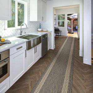 World Menagerie Adriane Flatweave Brown/Cream Hallway Runner Rug Brown Runner 240cm x 80cm World Menagerie Adriane Flatweave Brown/Cream Hallway Runner Rug Brown Runner 240cm x 80cm