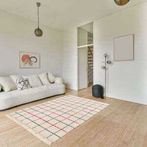 Brayden Studio Geometric Shag Area Rug Cream Rectangle 160 x 230 cm Brayden Studio Geometric Shag Area Rug Cream Rectangle 160 x 230 cm