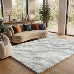 Ivy Bronx Saima Power Loom Cream/Grey Rug Ivory;Grey Rectangle 140 x 200cm Ivy Bronx Saima Power Loom Cream/Grey Rug Ivory;Grey Rectangle 140 x 200cm