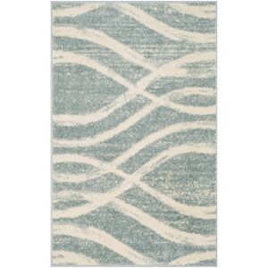 Metro Mckenna Hooked Cream/Slate Rug Beige;Teal Rectangle 91 x 152 cm Metro Mckenna Hooked Cream/Slate Rug Beige;Teal Rectangle 91 x 152 cm