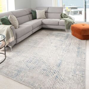 Rio Skagway Power Loom Blue Rug Grey Rectangle 120 x 170cm Rio Skagway Power Loom Blue Rug Grey Rectangle 120 x 170cm