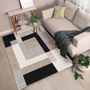 Lark Manor Milo Neutral Geometric Pattern Area Rug - Modern Contemporary Low-Pile Accent Rug Milo Neutral Rectangle 160 x 230 cm Lark Manor Milo Neutral Geometric Pattern Area Rug - Modern Contemporary Low-Pile Accent Rug Milo Neutral Rectangle 160 x 230 cm