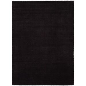 Carpetfine Solid Colour Wool Hand Woven Area Rug Dark Grey Rectangle 140 x 200cm Carpetfine Solid Colour Wool Hand Woven Area Rug Dark Grey Rectangle 140 x 200cm