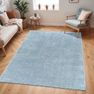 Latitude Run Amneris Ridout Shaggy Modern Boho Soft Fluffy Thick Plush Pile Denim Area Rug Blue Rectangle: 160cm x 213cm Latitude Run Amneris Ridout Shaggy Modern Boho Soft Fluffy Thick Plush Pile Denim Area Rug Blue Rectangle: 160cm x 213cm