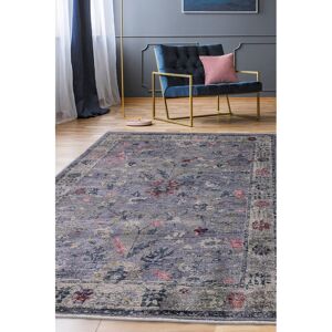 Langley Street Camille Oriental Area Rug Grey Rectangle 160 x 235cm Langley Street Camille Oriental Area Rug Grey Rectangle 160 x 235cm