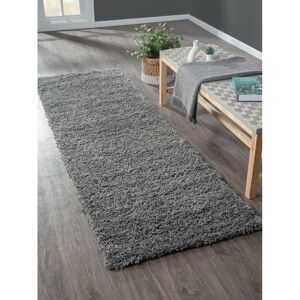 17 Stories Shaggy Lush grey Rug Grey Runner 80 x 250cm 17 Stories Shaggy Lush grey Rug Grey Runner 80 x 250cm