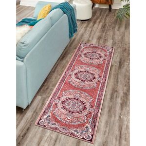 Latitude Vive Calesta Area Rug Red;Rose Runner 80 x 300cm Latitude Vive Calesta Area Rug Red;Rose Runner 80 x 300cm