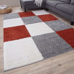 THE RUGS Myshaggy Collection Rugs Geometric Design in Terra White;Terra;Grey Rectangle 200 x 290cm THE RUGS Myshaggy Collection Rugs Geometric Design in Terra White;Terra;Grey Rectangle 200 x 290cm