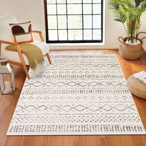 Natur Pur Boho Area Rug White/Grey Off-White;Medium Gray;Light Slate;Charcoal Rectangle 152 x 213cm Natur Pur Boho Area Rug White/Grey Off-White;Medium Gray;Light Slate;Charcoal Rectangle 152 x 213cm