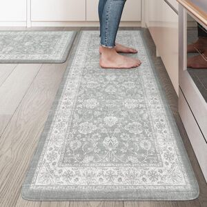 Marlow Home Co. Boho Vintage Kitchen Rugs Sets of 2 Comfort Standing Mat Grey 119cm L x 44cm W Marlow Home Co. Boho Vintage Kitchen Rugs Sets of 2 Comfort Standing Mat Grey 119cm L x 44cm W