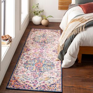 Latitude Vive Cassville Power Loom Burgundy/Teal Rug Purple;Teal Runner 79 x 220cm Latitude Vive Cassville Power Loom Burgundy/Teal Rug Purple;Teal Runner 79 x 220cm