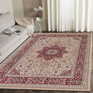 Latitude Vive Huffman Tufted Beige/Red Rug Beige/Red Rectangle 120 x 170cm Latitude Vive Huffman Tufted Beige/Red Rug Beige/Red Rectangle 120 x 170cm