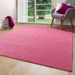 Latitude Run Solid Colour Dark Pink Area Rug Square 140 x 140cm Latitude Run Solid Colour Dark Pink Area Rug Square 140 x 140cm