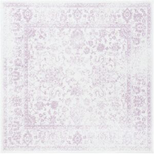 Astoria Grand Adirondack Blossom Haven Rug in Ivory/ Purple Ivory/ Purple Square 183 cm Astoria Grand Adirondack Blossom Haven Rug in Ivory/ Purple Ivory/ Purple Square 183 cm