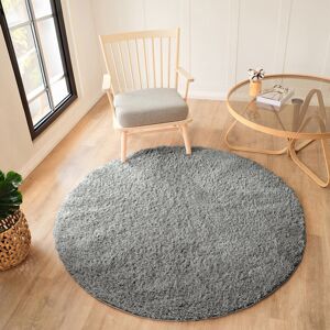 Brayden Studio Arold Solid Colour Grey Area Rug Brown;Beige Round 160cm Brayden Studio Arold Solid Colour Grey Area Rug Brown;Beige Round 160cm