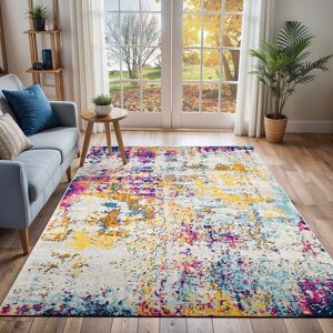 Blue Elephant Aubuchon Grey/Saffron/Blue Rug Blue;Pink;White;Orange;Grey;Cream Rectangle 160 x 220cm Blue Elephant Aubuchon Grey/Saffron/Blue Rug Blue;Pink;White;Orange;Grey;Cream Rectangle 160 x 220cm