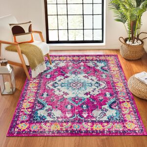 Langley Street Oriental Vintage Area Rug Pink/Grey_HAP1116 Yellow;Orange;Charcoal;Dark Blue;Fuchsia;Light Slate;Medium Gray;Sky Blue Rectangle 200 x 275cm Langley Street Oriental Vintage Area Rug Pink/Grey_HAP1116 Yellow;Orange;Charcoal;Dark Blue;Fuchsia;Light Slate;Medium Gray;Sky Blue Rectangle 200 x 275cm