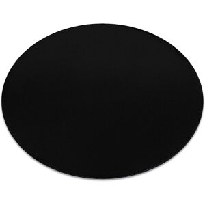 17 Stories Pacificia Solid Colour Machine Woven Area Rug Black Round, 200cm in diameter 17 Stories Pacificia Solid Colour Machine Woven Area Rug Black Round, 200cm in diameter