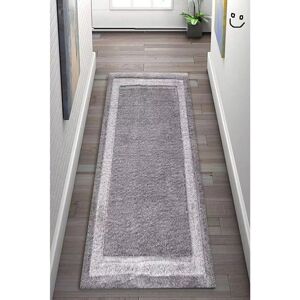 17 Stories Sayette Solid Colour Machine Tufted Grey Area Rug Runner 60cm x 220cm 17 Stories Sayette Solid Colour Machine Tufted Grey Area Rug Runner 60cm x 220cm