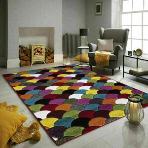 Latitude Run Lili-Ella Blue/Brown/Yellow Rug Blue/Brown/Yellow Rectangle 160 x 230cm Latitude Run Lili-Ella Blue/Brown/Yellow Rug Blue/Brown/Yellow Rectangle 160 x 230cm