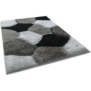 Metro Holliman Shaggy Black/Grey Rug Black/Grey Rectangle 200 x 290cm Metro Holliman Shaggy Black/Grey Rug Black/Grey Rectangle 200 x 290cm
