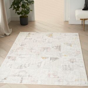 Gracie Oaks Swader Machine Woven Ivory Rug Ivory Rectangle 119 x 180cm Gracie Oaks Swader Machine Woven Ivory Rug Ivory Rectangle 119 x 180cm