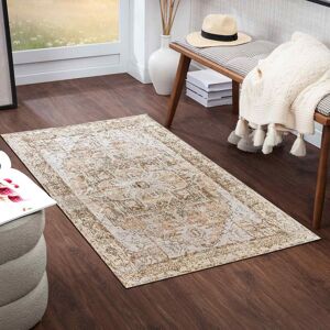 17 Stories Purcell Machine Washable Traditional Boho Clay Dark Brown Area Rug Brown Rectangle 66 x 115cm 17 Stories Purcell Machine Washable Traditional Boho Clay Dark Brown Area Rug Brown Rectangle 66 x 115cm