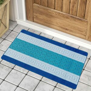 Fairmont Park Gel Back Doormat Blue Rectangle 150 x 120cm Fairmont Park Gel Back Doormat Blue Rectangle 150 x 120cm
