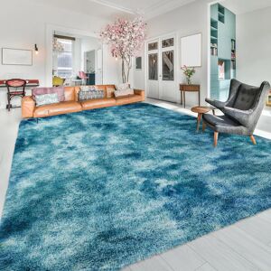 Fairmont Park Shaggy Area Rug TYE DYE TEAL Rectangle 160 x 230 cm Fairmont Park Shaggy Area Rug TYE DYE TEAL Rectangle 160 x 230 cm