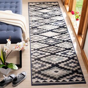 Latitude Vive Delia Hooked Grey/Black Indoor/Outdoor Rug Grey/Black Runner 69 x 244 cm Latitude Vive Delia Hooked Grey/Black Indoor/Outdoor Rug Grey/Black Runner 69 x 244 cm