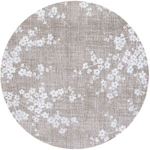 Louis de Poortere Flatweave Grey/White Rug White;Grey Round 240cm Louis de Poortere Flatweave Grey/White Rug White;Grey Round 240cm