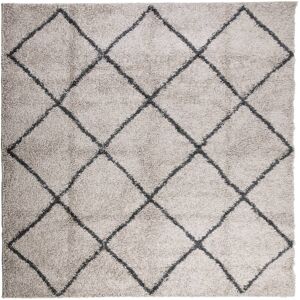 Natur Pur Lizette Anthracite Area Rug Beige;Anthracite Square 160cm Natur Pur Lizette Anthracite Area Rug Beige;Anthracite Square 160cm