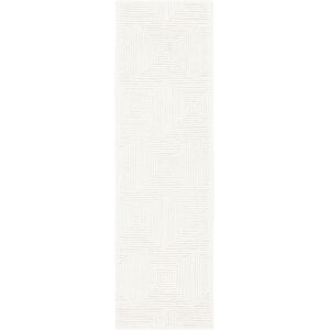 Brayden Studio Biest Geometric Shapes Tufted Hand Tufted Ivory Area Rug Ivory Runner 69 x 183cm Brayden Studio Biest Geometric Shapes Tufted Hand Tufted Ivory Area Rug Ivory Runner 69 x 183cm