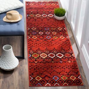 Bloomsbury Market Saugus Amos Terracotta Rug Blue;Black;Red;Green Runner 69 x 244 cm Bloomsbury Market Saugus Amos Terracotta Rug Blue;Black;Red;Green Runner 69 x 244 cm
