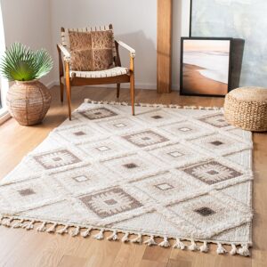 Bloomsbury Market Jenckes Tassel Looped/Hooked Ivory/Brown Rug Ivory/Brown Rectangle 91 x 152 cm Bloomsbury Market Jenckes Tassel Looped/Hooked Ivory/Brown Rug Ivory/Brown Rectangle 91 x 152 cm