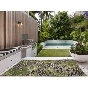 Oriental Weavers Tropical Leopard Print Rug - Outdoor Indoor Flatweave Oriental Weavers Tropical Leopard Print Rug - Outdoor Indoor Flatweave