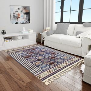 Latitude Vive Aria-Dee Moroccan Brown/Blue Area Rug Brown/Blue Rectangle 160 x 230cm Latitude Vive Aria-Dee Moroccan Brown/Blue Area Rug Brown/Blue Rectangle 160 x 230cm