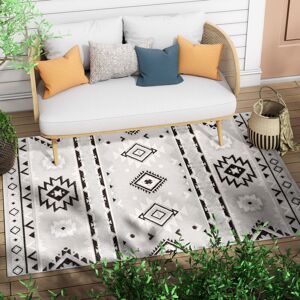 World Menagerie Dorado Indoor/Outdoor Grey Rug Grey Rectangle 160 x 220cm World Menagerie Dorado Indoor/Outdoor Grey Rug Grey Rectangle 160 x 220cm