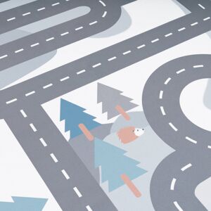 Mack + Milo Waverly Place Flatweave Purple/Grey Rug Grey;Purple Round 160cm Mack + Milo Waverly Place Flatweave Purple/Grey Rug Grey;Purple Round 160cm