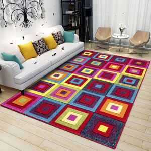 Metro Modern Luxury Hand Carved Multi Colour Bedroom Carpet Small Floor Rug Mat Squares Rectangle 160 x 230cm Metro Modern Luxury Hand Carved Multi Colour Bedroom Carpet Small Floor Rug Mat Squares Rectangle 160 x 230cm