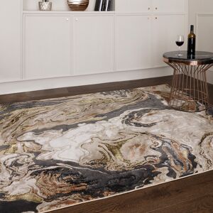 Mercury Aurora AU08 Marble Metallic Gold Area Rug Black;Beige;Gold Rectangle 200 x 290cm Mercury Aurora AU08 Marble Metallic Gold Area Rug Black;Beige;Gold Rectangle 200 x 290cm