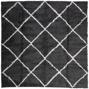 17 Stories Nykita Machine Woven Area Rug Black;Cream Square 240cm 17 Stories Nykita Machine Woven Area Rug Black;Cream Square 240cm