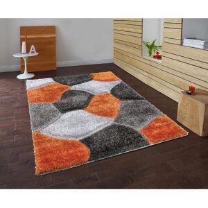 Ebern Designs Floranne Orange/Grey/Black Rug Orange/Grey/Black Rectangle 60 x 110cm Ebern Designs Floranne Orange/Grey/Black Rug Orange/Grey/Black Rectangle 60 x 110cm