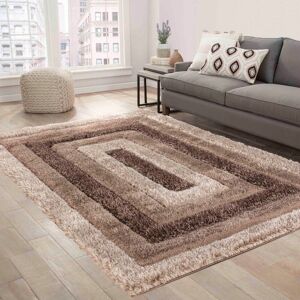 Ivy Bronx Kiawah Brown/Beige Shaggy Indoor/Outdoor Rug Brown;Bronze Rectangle 200 x 290cm Ivy Bronx Kiawah Brown/Beige Shaggy Indoor/Outdoor Rug Brown;Bronze Rectangle 200 x 290cm