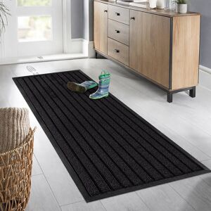 Kensington Heavy Duty PVC Rubber Door Mat – Non-Slip Indoor/Outdoor Entrance, Hallway & Kitchen Floor Mat Black 80cm W x 300cm L Kensington Heavy Duty PVC Rubber Door Mat – Non-Slip Indoor/Outdoor Entrance, Hallway & Kitchen Floor Mat Black 80cm W x 300cm L