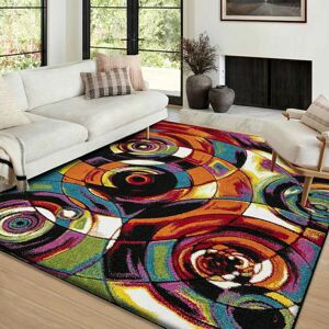 Metro Aleesia Brown/Yellow/Blue Rug Brown/Yellow/Blue Rectangle 200 x 290cm Metro Aleesia Brown/Yellow/Blue Rug Brown/Yellow/Blue Rectangle 200 x 290cm