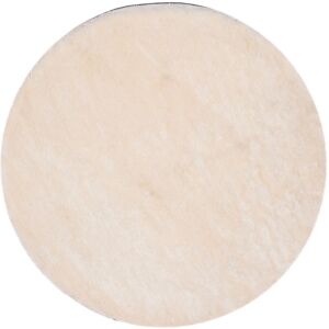 Fjørde & Co Stalham Shag Hand Tufted Ivory Rug Ivory Round 152cm Fjørde & Co Stalham Shag Hand Tufted Ivory Rug Ivory Round 152cm